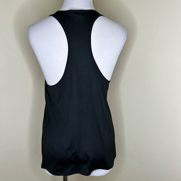 PINK Victoria's Secret Tank Top Small Black Graphic Racerback Tailgate Football - Picture 5 of 7